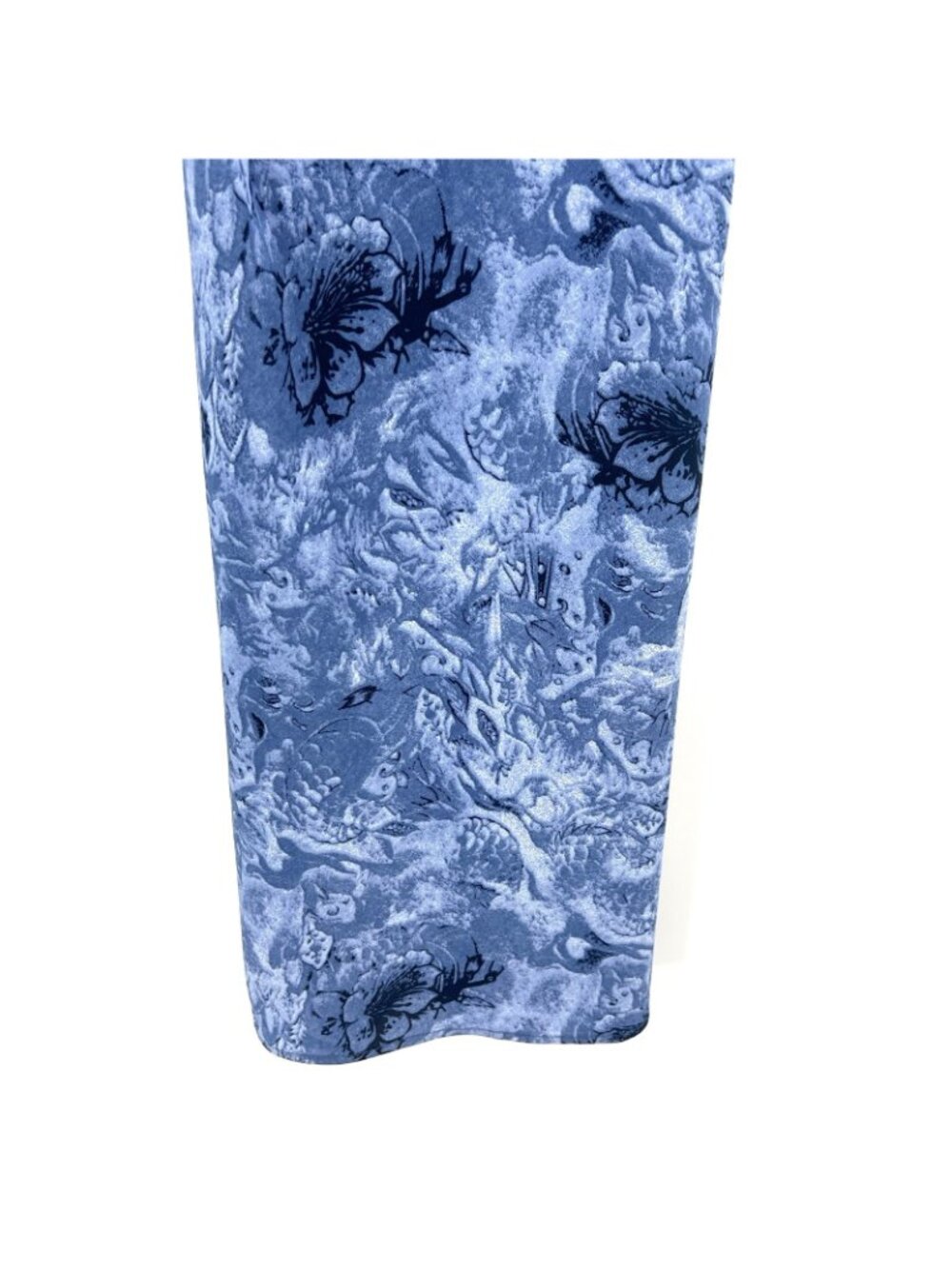 Dizaro Collection Y2K Blue Print Spaghetti Strap Midi Dress Size Small - Picture 3 of 5